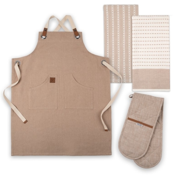 New - Better Homes & Gardens Kitchen Set, 4 Piece, Beige - Picture 3 of 12